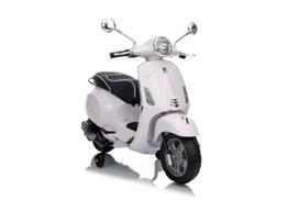 vespa vaikiska - Ramiz vaikiškas elektrinis motoroleris Vespa ROMA, baltas (White) - 34 nuotrauka