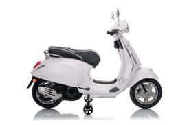 vespa vaikiska - Ramiz vaikiškas elektrinis motoroleris Vespa ROMA, baltas (White) - 35 nuotrauka