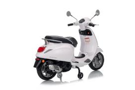 vespa vaikiska - Ramiz vaikiškas elektrinis motoroleris Vespa ROMA, baltas (White) - 36 nuotrauka