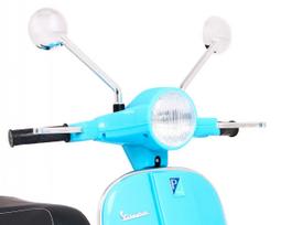 vespa vaikiska - Vaikiškas elektrinis motoroleris Ramiz Vespa, juoda/žydra - 4 nuotrauka