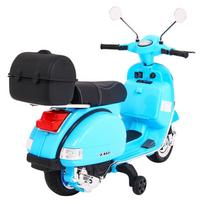 vespa vaikiska - Vaikiškas elektrinis motoroleris Ramiz Vespa, juoda/žydra - 7 nuotrauka