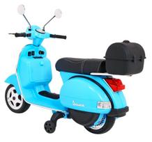 vespa vaikiska - Vaikiškas elektrinis motoroleris Ramiz Vespa, juoda/žydra - 10 nuotrauka