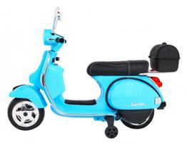 vespa vaikiska - Vaikiškas elektrinis motoroleris Ramiz Vespa, juoda/žydra - 11 nuotrauka