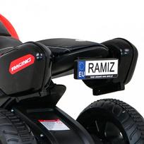 vaikiskas motociklas - Elektrinis vaikiškas motociklas Ramiz Fast Tourist, raudonas - 4 nuotrauka