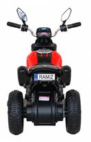 vaikiskas motociklas - Elektrinis vaikiškas motociklas Ramiz Fast Tourist, raudonas - 9 nuotrauka