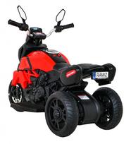 vaikiskas motociklas - Elektrinis vaikiškas motociklas Ramiz Fast Tourist, raudonas - 10 nuotrauka