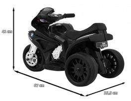 ramiz bmw - Vaikiškas elektrinis motociklas Ramiz BMW S1000 RR Mini, balta/juoda - 9 nuotrauka