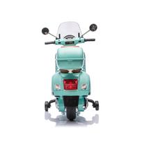 elektromobiliai vaikams super - Milly Mally Vaikiškas elektrinis motoroleris Vespa GTS Super, mėtinė (Mint) - 13 nuotrauka