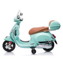 elektromobiliai vaikams super - Milly Mally Vaikiškas elektrinis motoroleris Vespa GTS Super, mėtinė (Mint) - 14 nuotrauka