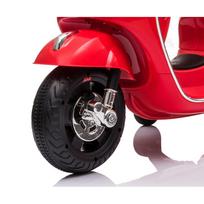 elektromobiliai vaikams super - Vaikiškas elektrinis motociklas Milly Mally Vespa GTS Super, Raudona - 8 nuotrauka