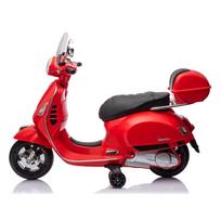 elektromobiliai vaikams super - Vaikiškas elektrinis motociklas Milly Mally Vespa GTS Super, Raudona - 11 nuotrauka