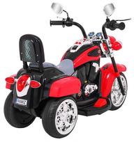 triratis elektrinis vaikams - Vaikiškas elektrinis motociklas NightBike Chopper, raudonas - 4 nuotrauka