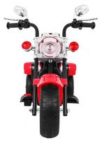 triratis elektrinis vaikams - Vaikiškas elektrinis motociklas NightBike Chopper, raudonas - 9 nuotrauka