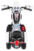 triratis elektrinis vaikams - Vaikiškas elektrinis motociklas NightBike Chopper, baltas - 5 nuotrauka