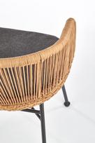 senukai valgomojo kedes - Halmar Chair K400 Natural/Grey - 5 nuotrauka
