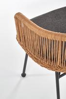senukai valgomojo kedes - Halmar Chair K400 Natural/Grey - 6 nuotrauka