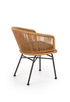 senukai valgomojo kedes - Halmar Chair K400 Natural/Grey - 7 nuotrauka