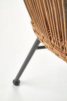 senukai valgomojo kedes - Halmar Chair K400 Natural/Grey - 10 nuotrauka