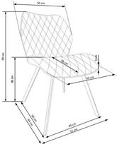 valgomojo kedes beige - Halmar Chair K360 Beige - 5 nuotrauka