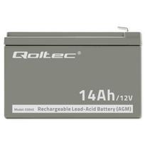 akumuliatorius 10a 12v - Qoltec 53045 AGM battery | 12V | 14Ah | max. 210A - 2 nuotrauka