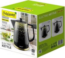 keraminis elektrinis virdulys - Maestro MR-074-SILV Juoda/Sidabrinė (Black/Silver) - 3 nuotrauka