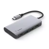 3 in 1 usb c - BELKIN USB-C 4-IN-1 MULTIPORT / ADAPTERIS - 4 nuotrauka