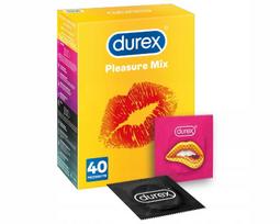 prezervatyvai durex - Prezervatyvai Durex Pleasure Mix, 40 vnt. - 2 nuotrauka
