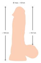 naturalios odos - Nature Skin ns Dildo with movable skin 20 realistiškas dildo - 2 nuotrauka