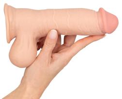 naturalios odos - Nature Skin ns Dildo with movable skin 20 realistiškas dildo - 5 nuotrauka