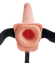 dildo strapon - Fetish Fantasy 7,5 colio Strap-On Dildo su Tuščia Ertme Kūno spalva (Flesh) - 3 nuotrauka