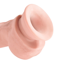 falo imitatoriai - King Cock Plus kcp 8 td Fat Cock with Balls realistiškas dildo - 2 nuotrauka