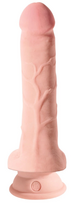 falo imitatoriai - King Cock Plus kcp 8 td Fat Cock with Balls realistiškas dildo - 4 nuotrauka