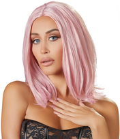 boba lt - Cottelli Accessoires Rožinė Perukas, bobas, rožinė - 3 nuotrauka