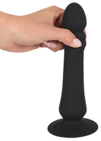 akumuliatorinis vibratorius - Black Velvets Analinis vibratorius Juodas (Black) - 2 nuotrauka