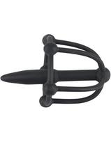 narvai - You2Toys Varpos kaištis su galvutės narvu, Juodas (Black) - 6 nuotrauka
