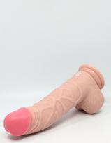 you2toys medical - You2Toys medicininis silikoninis dildo, 20 cm (kūno spalvos) - 3 nuotrauka