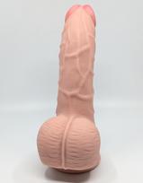you2toys medical - You2Toys medicininis silikoninis dildo, 20 cm (kūno spalvos) - 6 nuotrauka