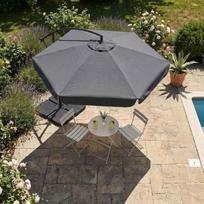 lauko pavesine - Sodo skėtis Fancy Garden Cynia, 300 cm, tamsiai pilkas (Dark Grey) - 2 nuotrauka