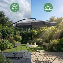 lauko pavesine - Sodo skėtis Fancy Garden Cynia, 300 cm, tamsiai pilkas (Dark Grey) - 6 nuotrauka