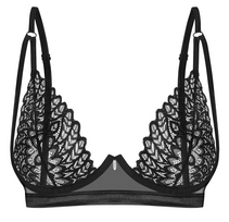 xxl xl - Obsessive obs Bra black XL/2XL Seksuali liemenėlė - 4 nuotrauka