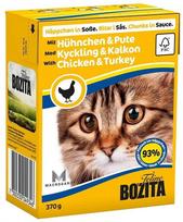 vistiena - Šlapias kačių maistas Bozita Adult, vištiena/kalakutiena, 0.37 kg - 2 nuotrauka