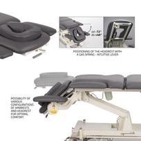 terapiniai stalai - Stacionarus masažo stalas Evero X7 ERGO Touch Core Gray - 22 nuotrauka
