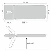 elektrinis stalas - Habys Stacionarus masažo stalas Agila 2 Touch Core Gray - 2 nuotrauka