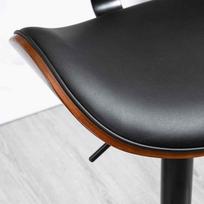 baro kedes su - Baro kėdžių rinkinys HOMCOM, Juoda/Ruda (Black/Brown), 2 vnt. - 2 nuotrauka