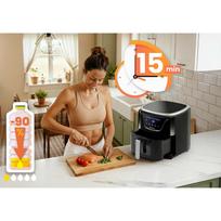 aliejaus gruzdintuve - Berdsen Air Fryer BD-652 5L Juodas/Sidabrinis (Black/Silver) - 8 nuotrauka