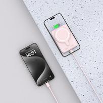 magsafe baterija - Tech-Protect PB11 LifeMag 10000mAh 15W Rožinė (Pink) - 5 nuotrauka