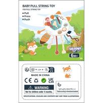 zaisliukas lape - Woopie Baby Montessori sensorinis žaislas-kramtukas-barškutis, lapė - 2 nuotrauka