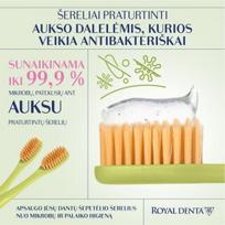 royal denta sepetelis - ROYAL DENTA dantų šepetėlis GOLD SOFT, 1 vnt. - 2 nuotrauka