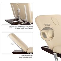 masazo stalai - Habys Stacionarus masažo/reabilitacijos stalas Libra 4 HEAT So Skin, smėlio spalvos - 14 nuotrauka