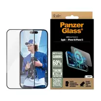 ekrano plevele 15 - PanzerGlass "Gaming Screen Protector iPhone 16" Ultra-Wide Fit - 4 nuotrauka